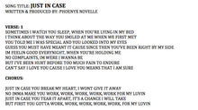 Just In Case- Single by Phoenyx Novelle