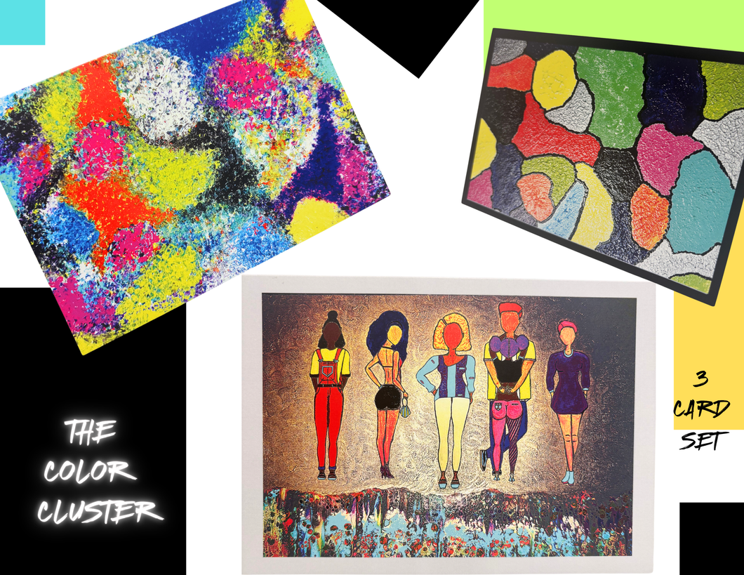 THE COLOR CLUSTER 3-CARD SET - (