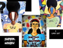 SUPER WOMEN 3-CARD SET ("L.O.P" ART COLLECTION/2021-2022)