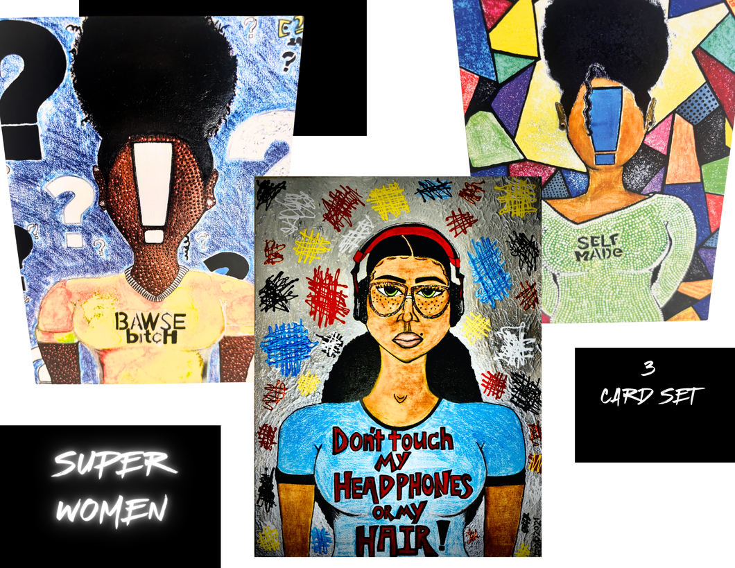 SUPER WOMEN 3-CARD SET (