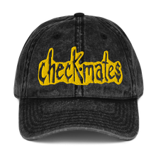 CHECKMATES COMICS - Stonewash embroidered logo vintage cap (free size)