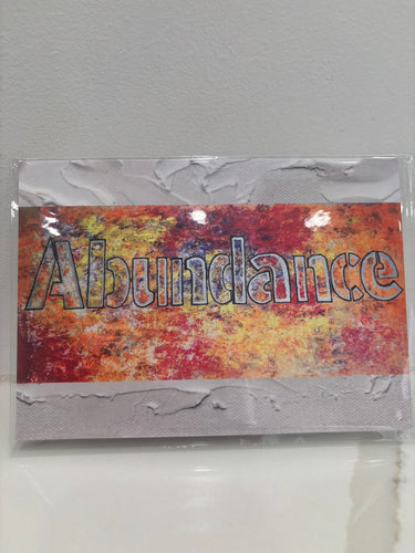ABUNDANCE- GREETING CARD (Living On Purpose Art Collection 