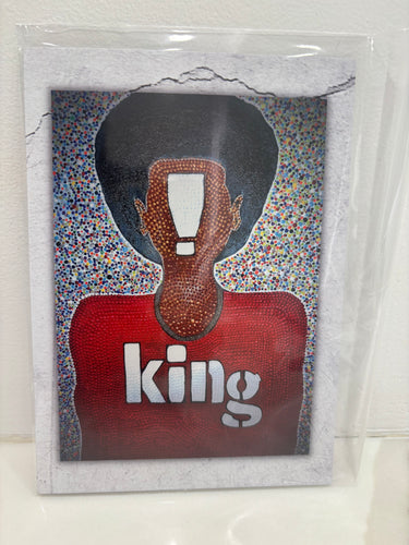 KING- GREETING CARD (Living On Purpose Art Collection 