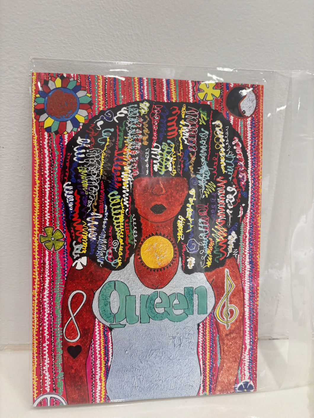 QUEEN - GREETING CARD (Living On Purpose Art Collection 
