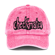 CHECKMATES COMICS - Stonewash embroidered logo vintage cap (free size)