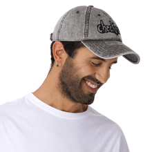 CHECKMATES COMICS - Stonewash embroidered logo vintage cap (free size)