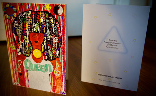 QUEEN - GREETING CARD (Living On Purpose Art Collection 