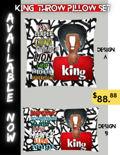 KING THROW PILLOWS (18X18) and (20x12)